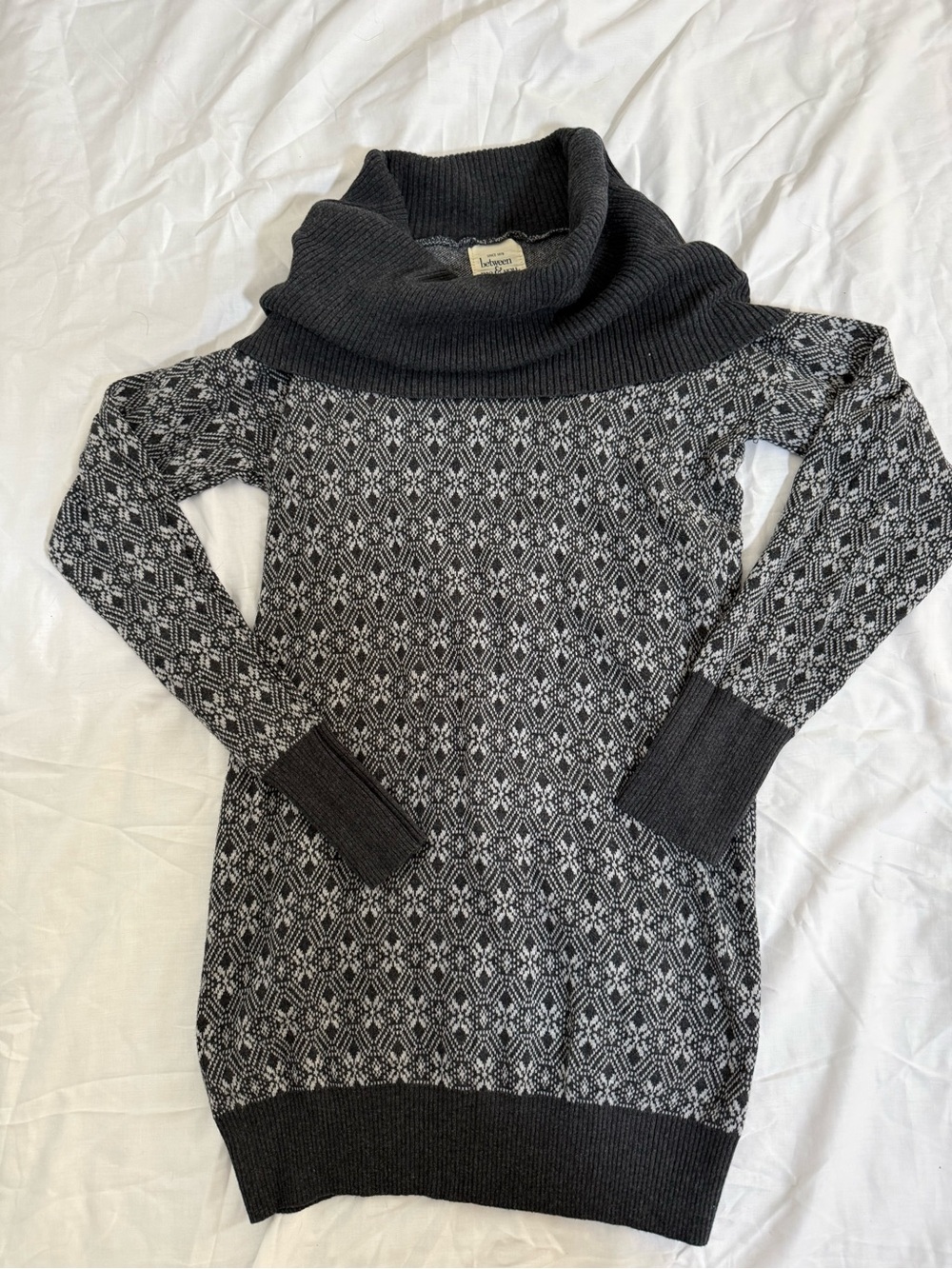 Sweater Dress Cowl Neck size Large from Between Me & you